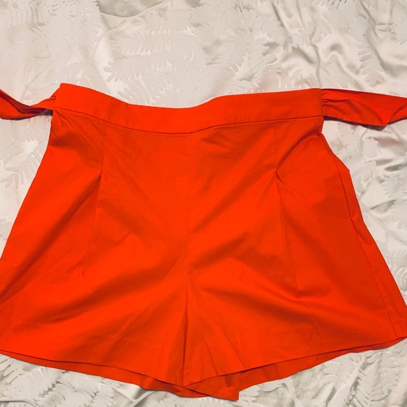 J by J. Crew Orange High Waist Shorts - Picture 2 of 4